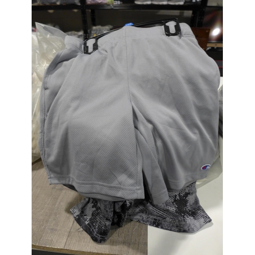 3174 - Bag of boy's Champion shorts - concrete and black - all size large * this lot is subject to VAT