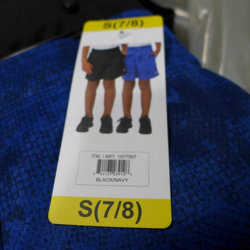 3176 - Bag of boy's Champion shorts - black and navy - all size small * this lot is subject to VAT