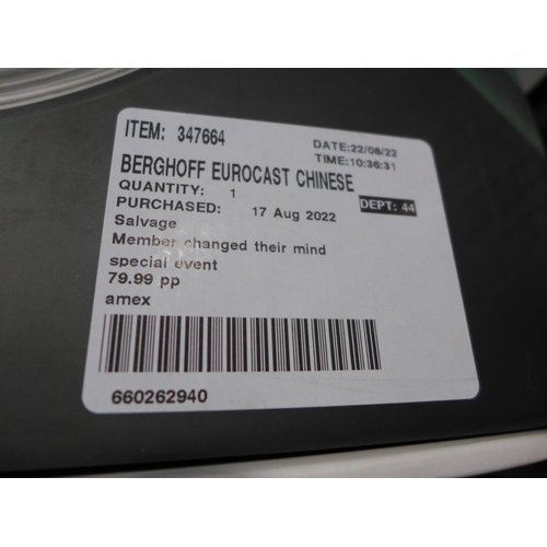 3225 - Berghoff Eurocast Chinese 32cm Wok (273-61) * This lot is subject to VAT