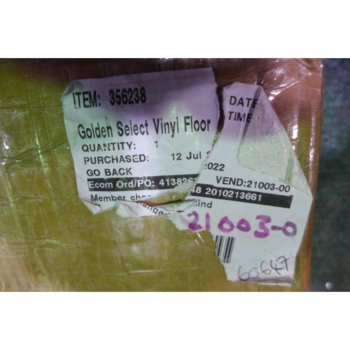 3246 - Pack Of Golden Vinyl Flooring (273-101) * This lot is subject to VAT