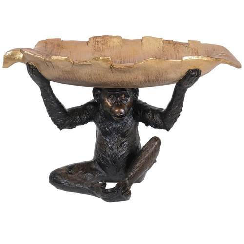 1314 - A monkey leaf bowl, H 39cms (2229822)   #