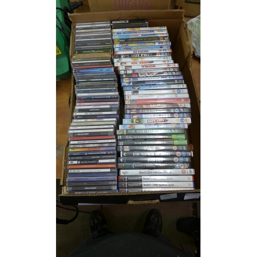 2082 - box of approx. 70 dvds and games