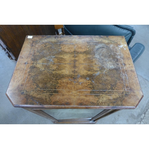 259 - A Victorian inlaid walnut pier cabinet