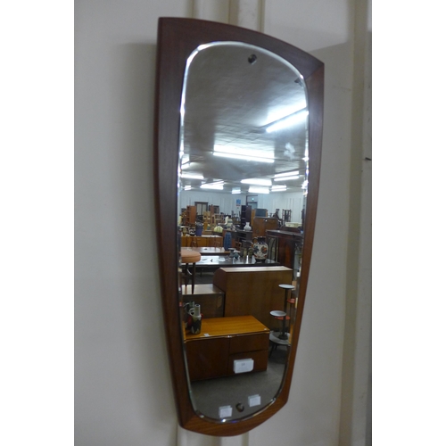 14 - A teak framed mirror