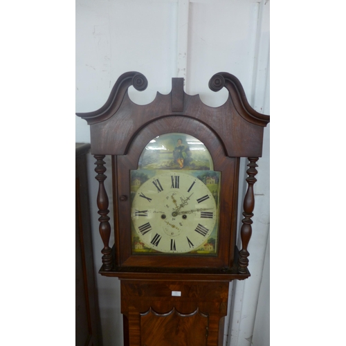 223 - A Victorian mahogany 8-day longcase clock