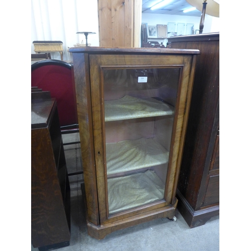 259 - A Victorian inlaid walnut pier cabinet