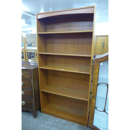 58 - A teak open bookcase