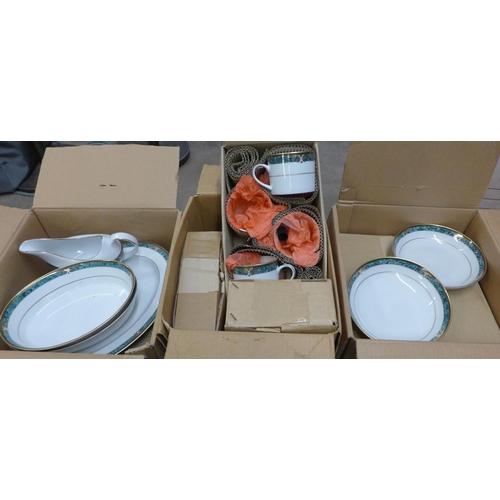 1202 - Julienne pattern dinnerwares, three boxes **PLEASE NOTE THIS LOT IS NOT ELIGIBLE FOR POSTING AND PAC... 