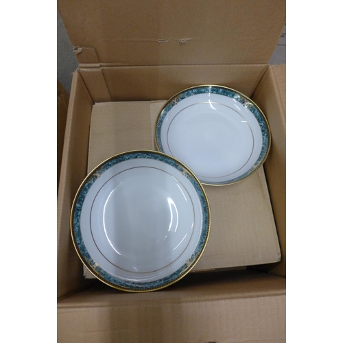 1202 - Julienne pattern dinnerwares, three boxes **PLEASE NOTE THIS LOT IS NOT ELIGIBLE FOR POSTING AND PAC... 