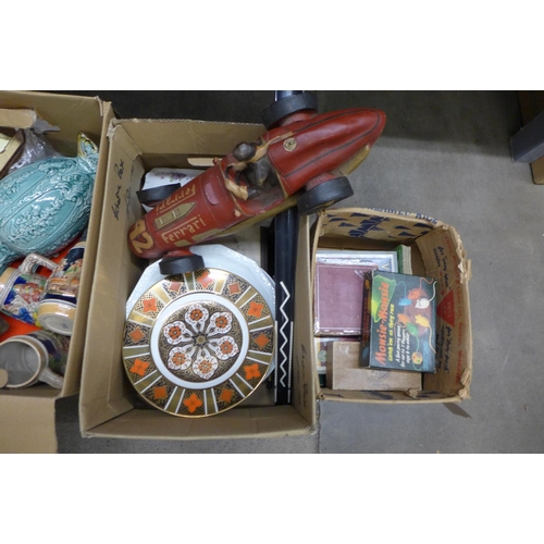 1207 - Four boxes of china and household items and children's toys **PLEASE NOTE THIS LOT IS NOT ELIGIBLE F... 