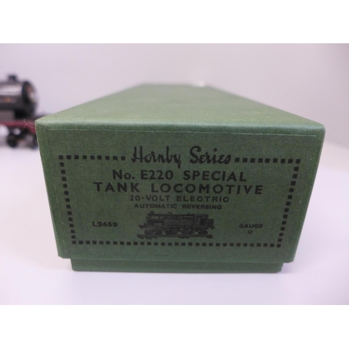 608 - Hornby 20v electric O gauge LMS 2180 4-4-2 tank locomotive in reproduction box