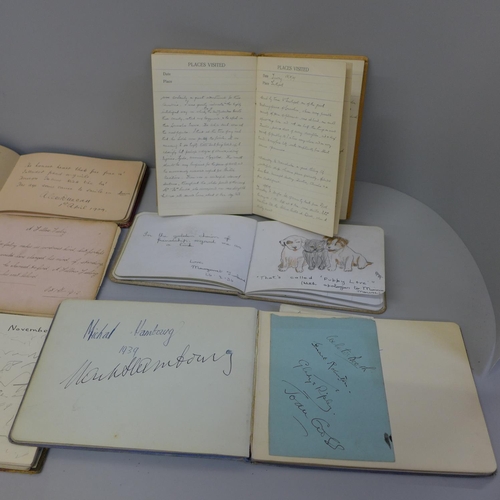 616 - Six early 20th Century autograph and keepsake books