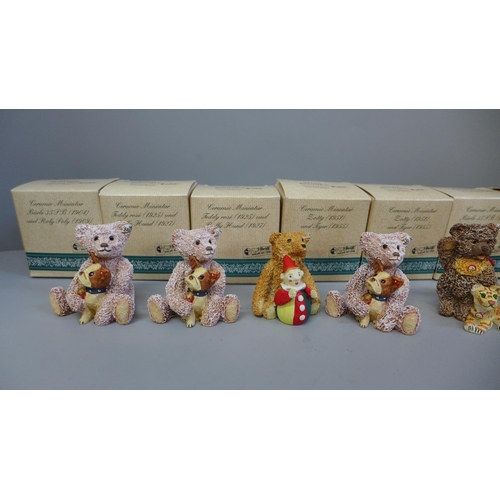 626 - Eight Steiff ceramic bears