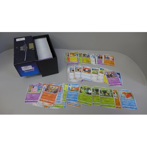 632 - 600 Japanese Pokemon cards