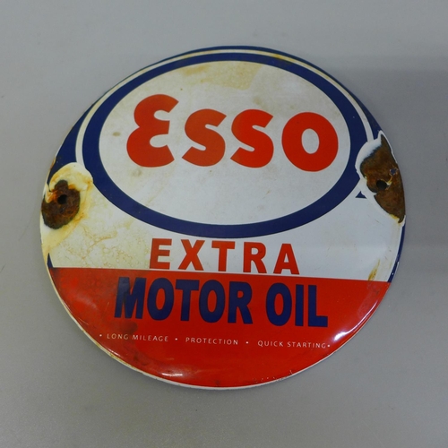 643 - An enamel Esso sign, 15.5cm