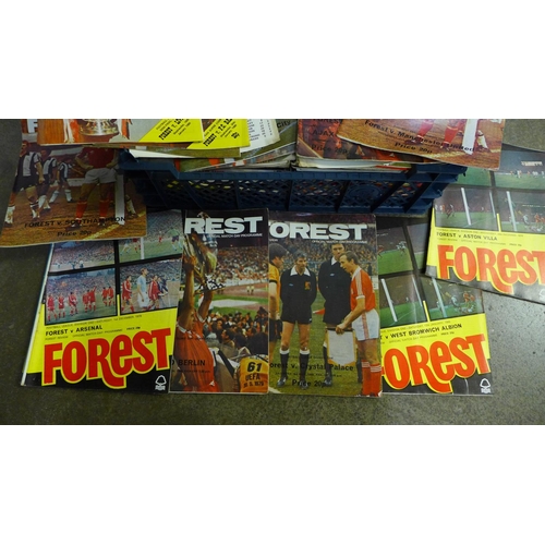 696 - A collection of 1970s/80s Nottingham Forest programmes