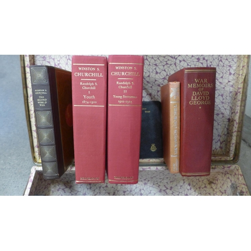 704 - A collection of Winston Churchill memoirs and other biographical books