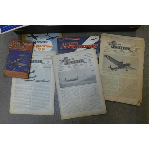 721 - A collection of 1940s and later aircraft related books, magazines and other ephemera