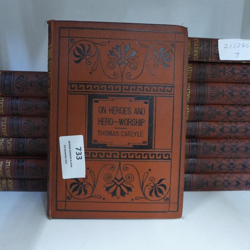 733 - A set of Thomas Carlyle books (14)