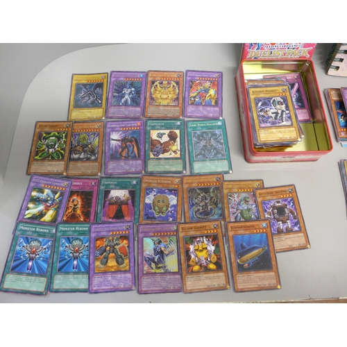 738 - Over 450 1990s Yu-Gi-Oh! cards including holographic and first editions, some in collector's folder ... 