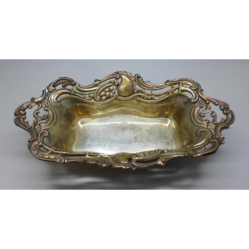 855 - A silver embossed bowl, 112g