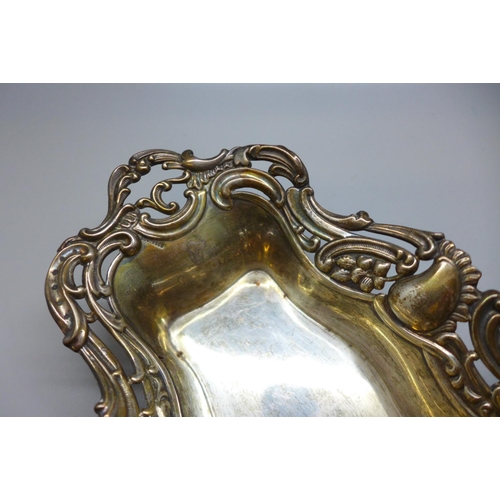 855 - A silver embossed bowl, 112g