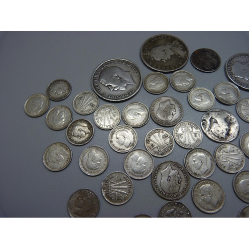 883 - UK and commonwealth silver coins, 101g