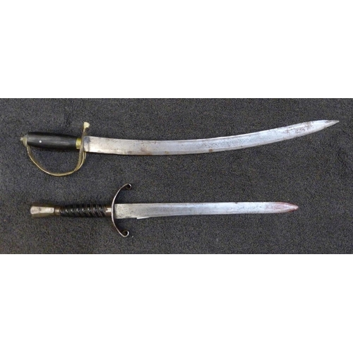 941 - A small Indian sword and one other