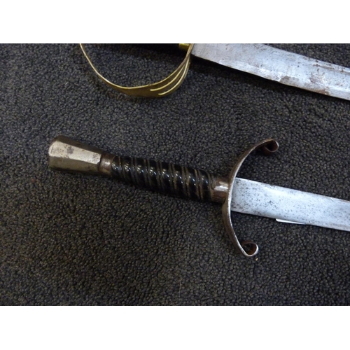 941 - A small Indian sword and one other