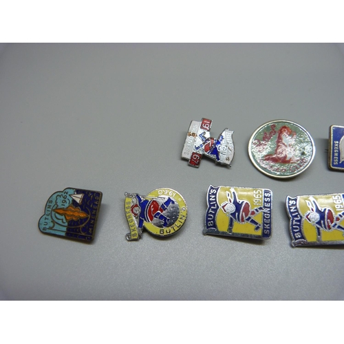 961 - Nine 1960's Butlins badges