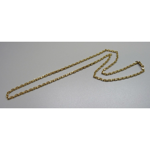 980 - An 18ct gold chain, 24.5g