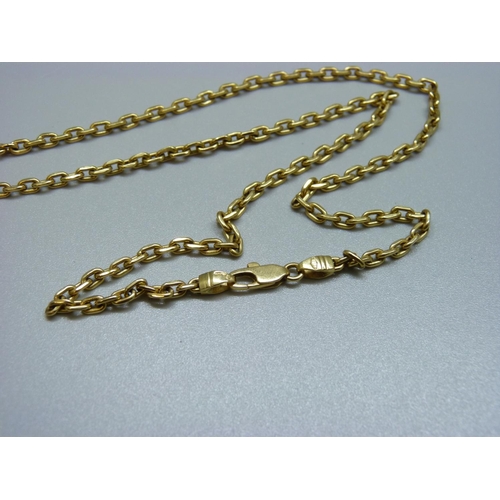 980 - An 18ct gold chain, 24.5g