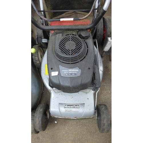 2313 - Mountfield SP53H lawn mower with Honda GCV160 OHC engine