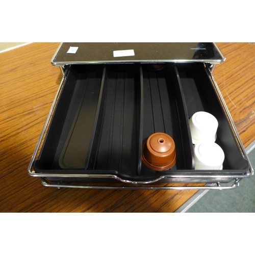 3051 - Coffee Pod Organiser - chrome(277-83 ) * This lot is subject to vat