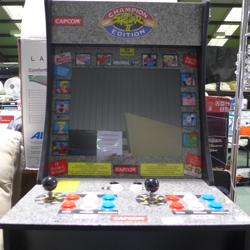 3070 - Arcade1Up Street Fighter 2 Champion Edition Arcade Game With power Lead  , Original RRP £329.99 + va... 