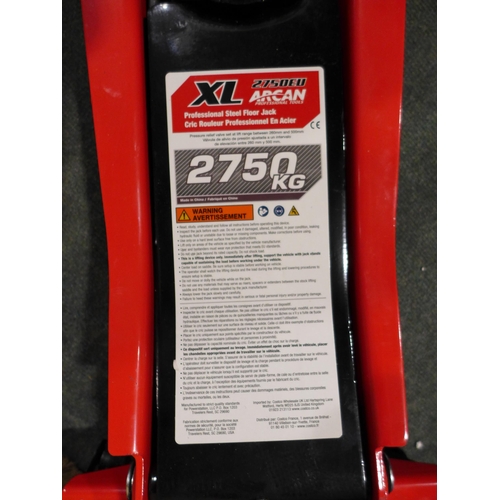 3078 - Arcan 2750Kg Xl Jack  - XL2750EU   , Original RRP £132.99 + vat     (277-74 ) * This lot is subject ... 