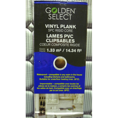 3100 - 4 Packs Of Golden Vinyl Coffee vinyl flooring(277-143 ) * This lot is subject to vat