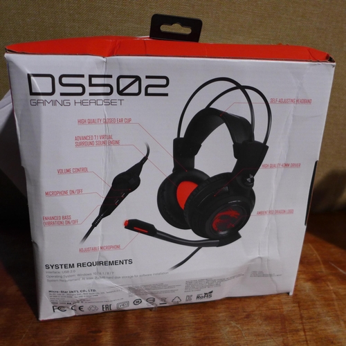 3119 - Msi Gaming Headset Ds502   (276-123)  * This lot is subject to vat