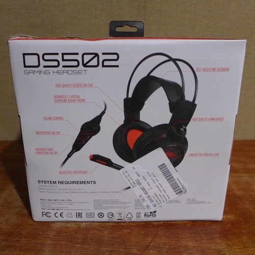 3129 - Msi Gaming Headset Ds502 - S37-2100911-SV1        (276-281)  * This lot is subject to vat