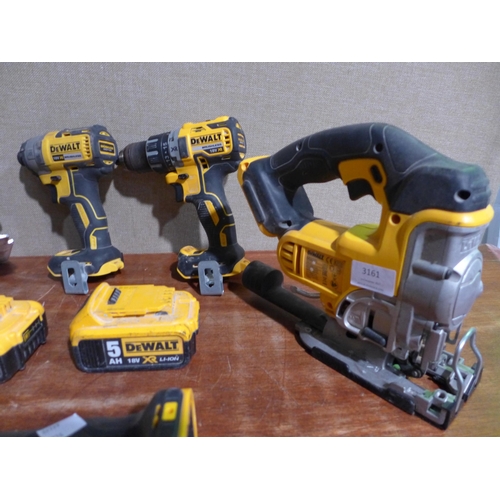 3161 - Dewalt 5 Piece Kit With Tool Chest, 2 Batteries And Charger, - DCK523P3T-GB, Original RRP £539.99 + ... 