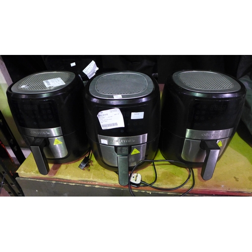 3410 - 4x Gourmia Air Fryers - ALL SCRAP/ DAMAGED         (276-226)  * This lot is subject to vat