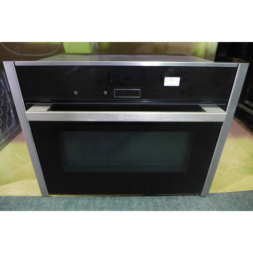 3411 - Neff N70 45L Compact Combi Microwave Oven - Stainless Steel (H455xW595xD548) - model no.:-  original... 