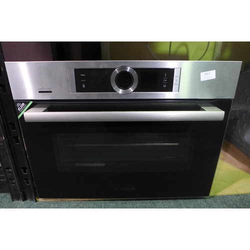 3412 - Bosch Series 8 Compact Oven with Microwave With Home Connect (H455xW595xD548) - model no.:- , origin... 