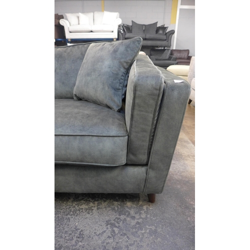 1438 - A Barker and Stonehouse green velvet two seater sofa - RRP £1295