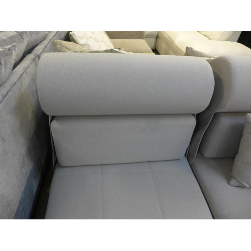 1557 - Two sectional grey upholstered chairs