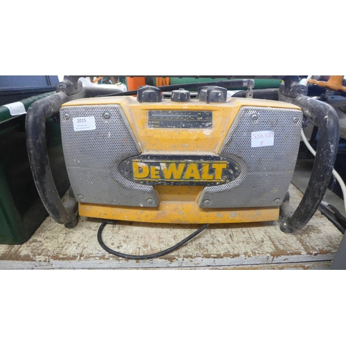 2015 - DeWalt site radio - W