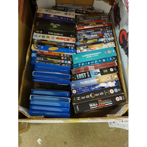 2080 - Over 350 DVD's, 20 box sets, 12 Blu-Rays, various genres