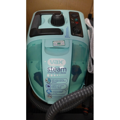 2124 - Steam compact 1500W high powered steam cleaner - W