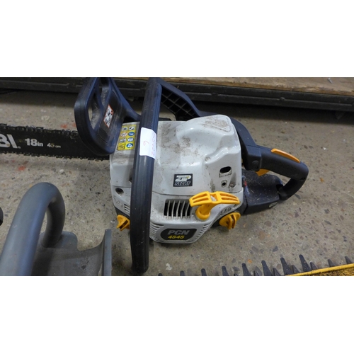 2135 - Ryobi hedge cutter and chainsaw