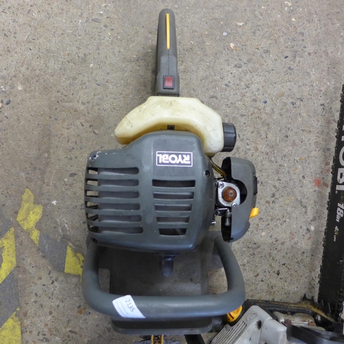 2135 - Ryobi hedge cutter and chainsaw